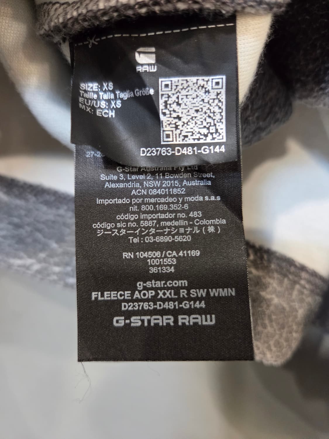 G-Star Raw 빈티지 워싱 맨투맨 티셔츠(XS) 상품이미지5