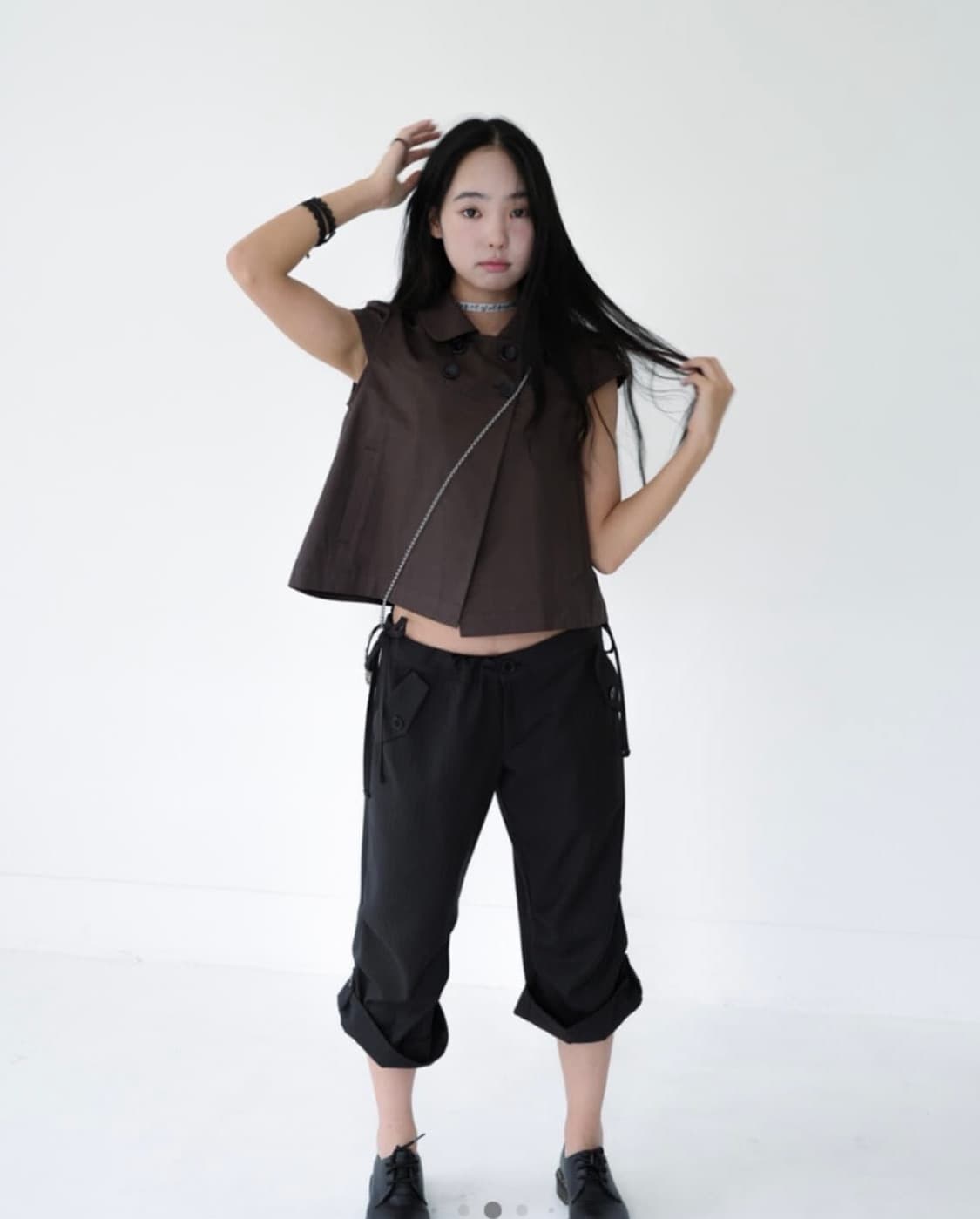 [yin and yang] Medium pants, striped 상품이미지1