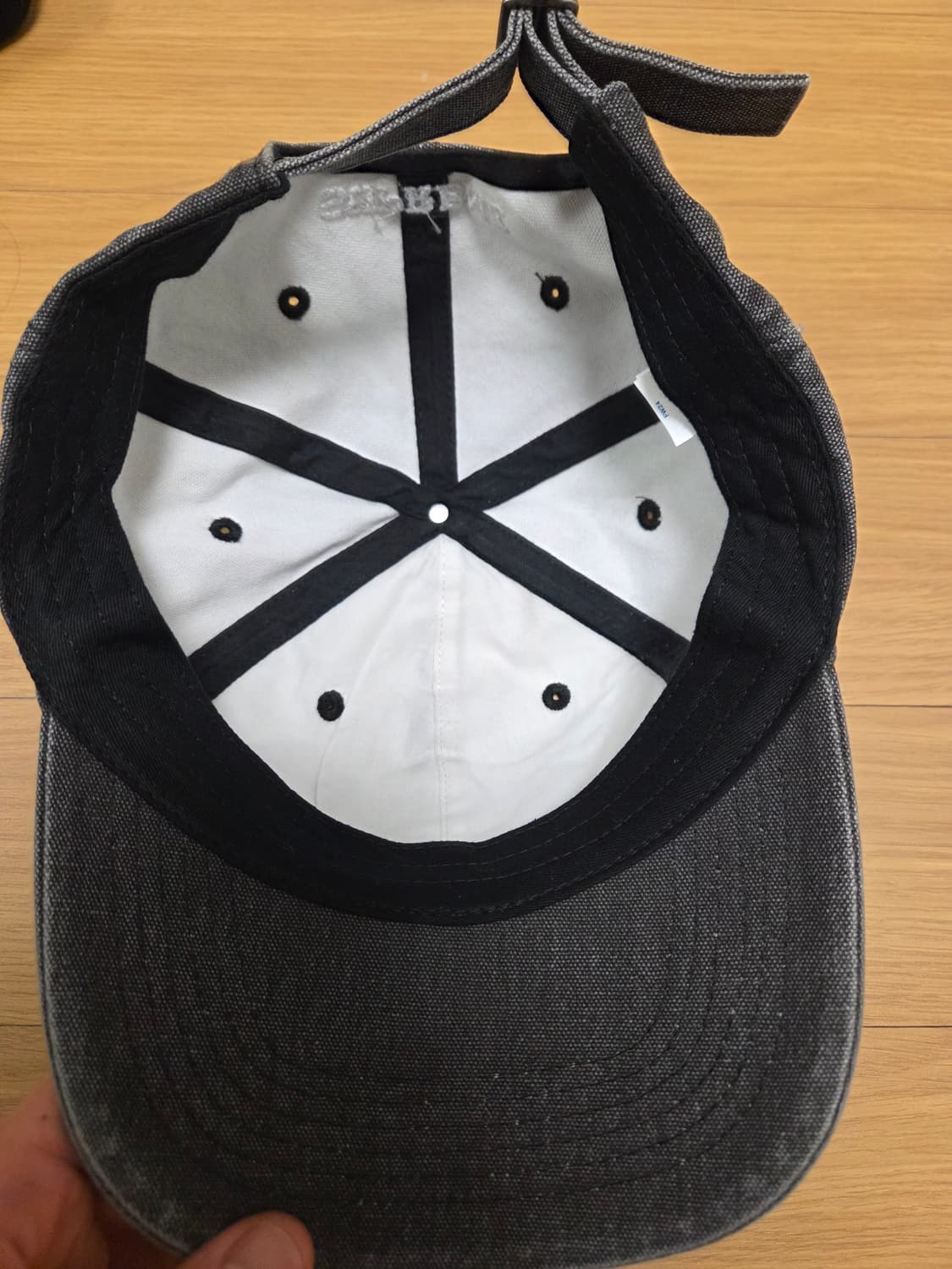 슈프림 S로고 6패널 피그먼트 볼캡 블랙 상품이미지2