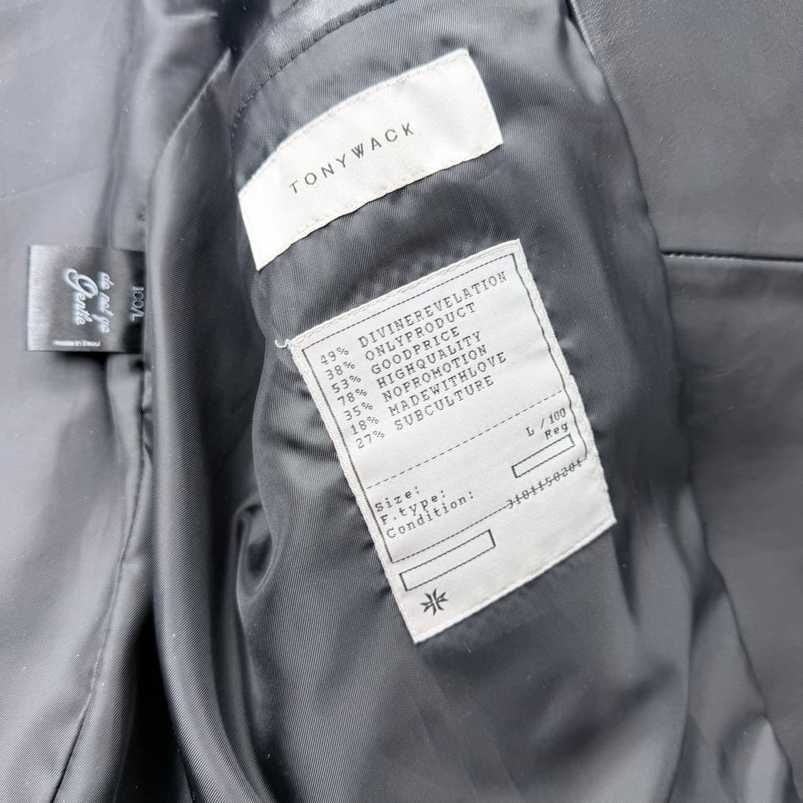 토니웩 카우하이드 레더 바이커 자켓 상품이미지6