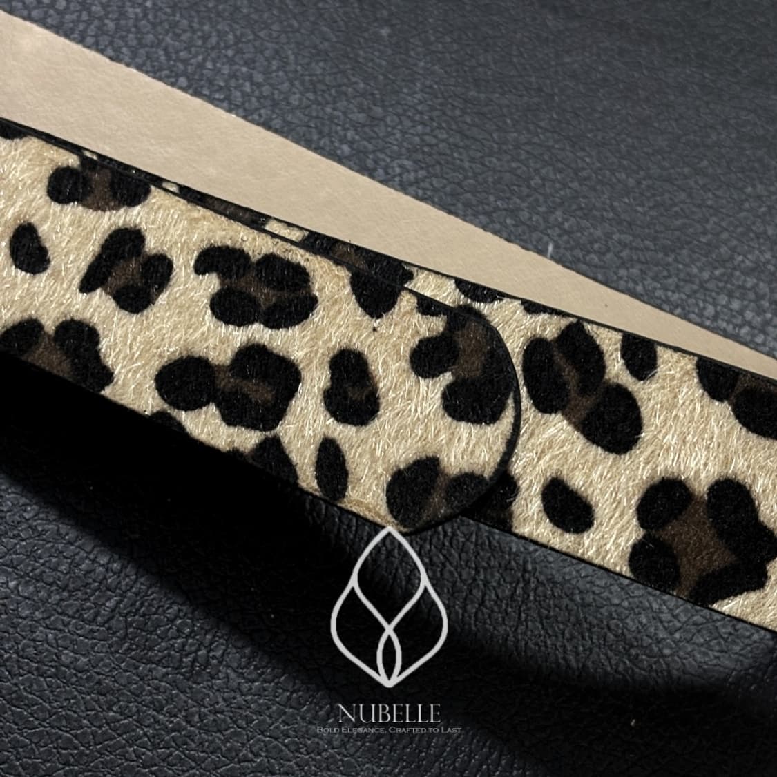 🌗 Leopard hair belt / 호피 레오파드 송치털 벨트 상품이미지5