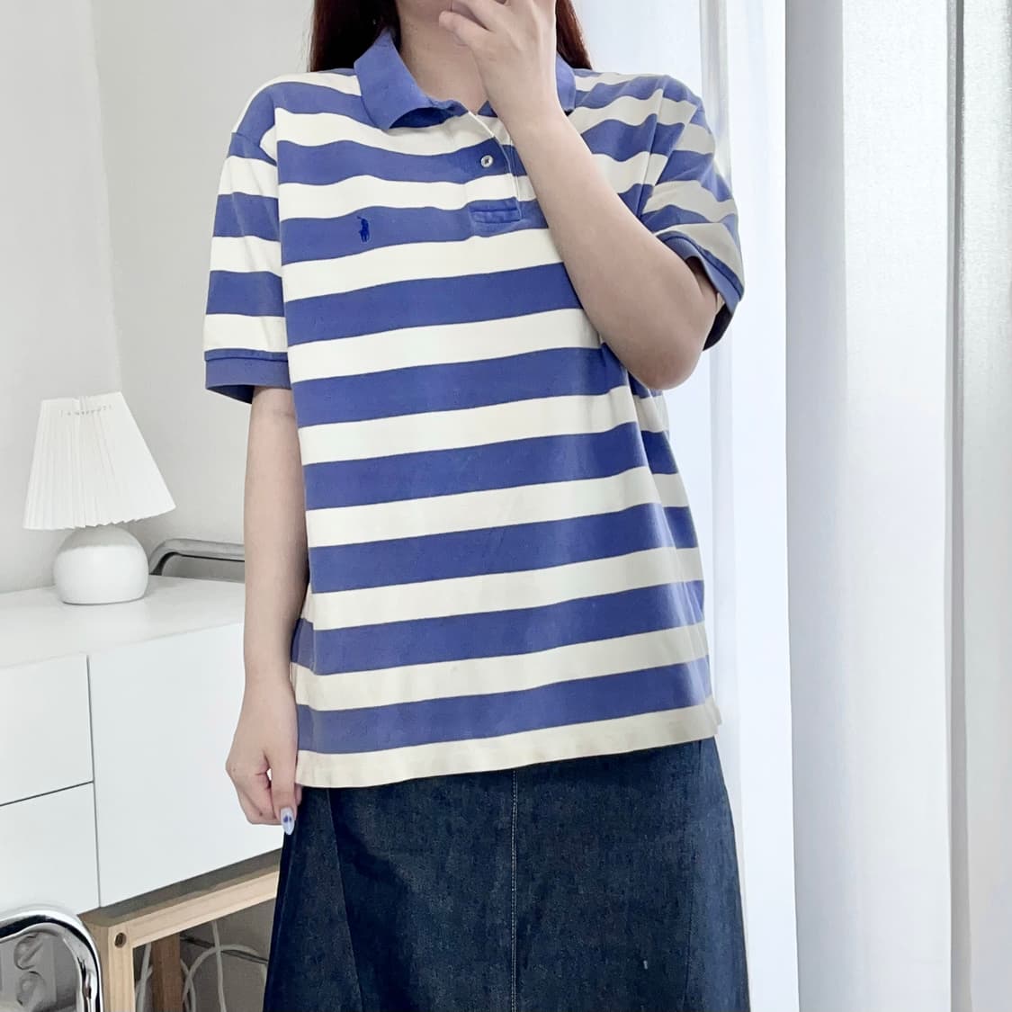 [정품] 폴로 블루포니 단가라 반팔카라티 [ L ] 상품이미지2
