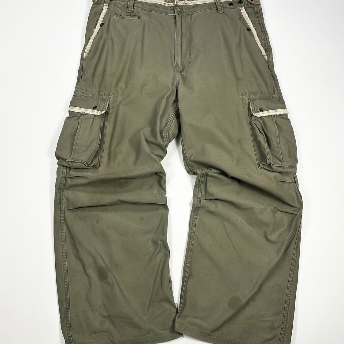 VTG 빈티지 카키 와이드 카고팬츠 (38인치) 상품이미지3