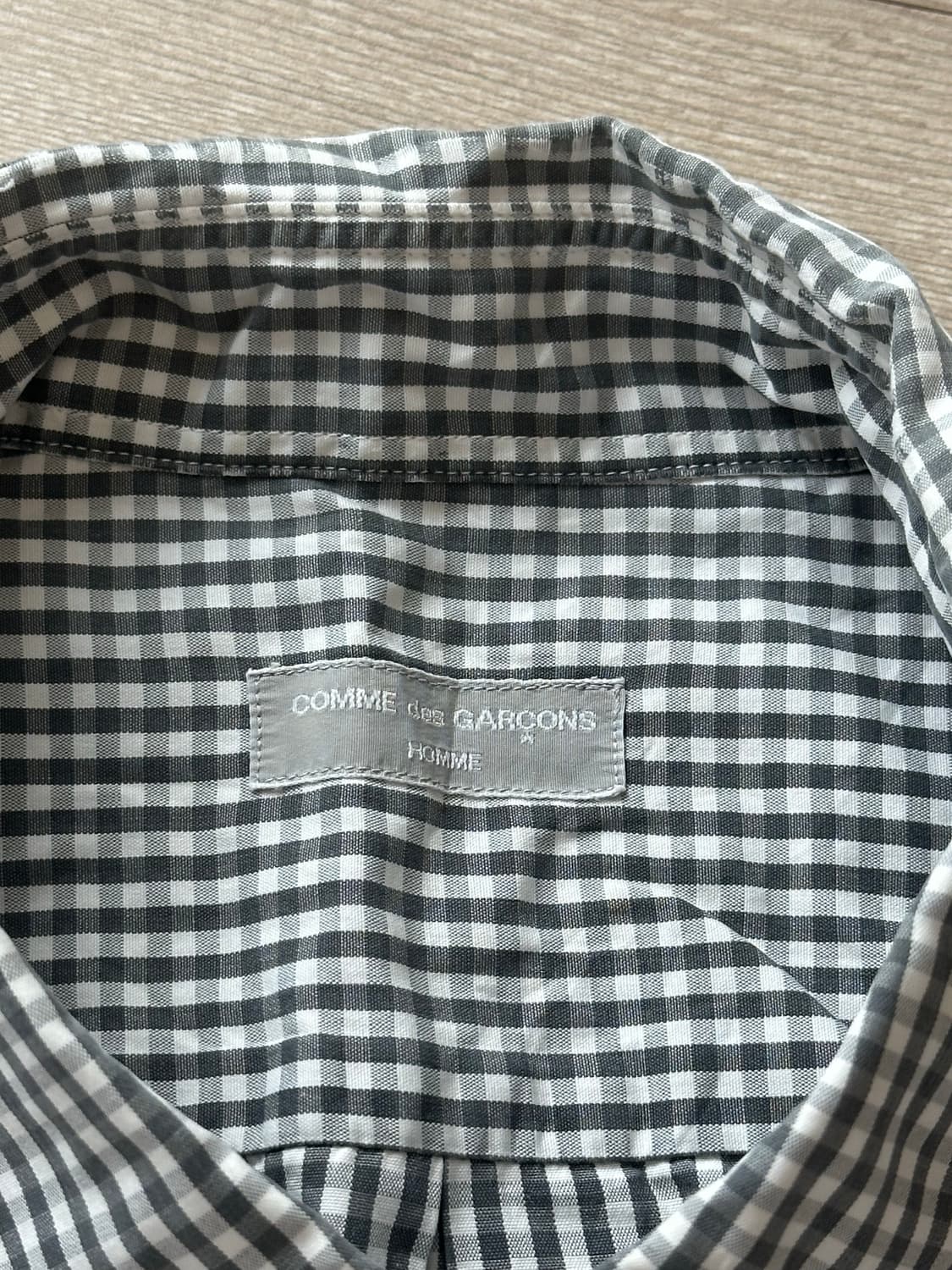 (OS) 꼼데가르송 옴므 다나카기 깅엄 체크 셔츠 상품이미지3