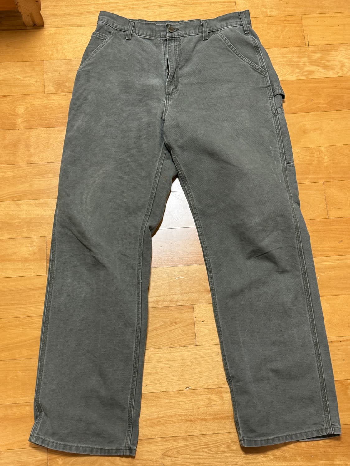 칼하트 b11 모스그린 싱글니 카펜터 34x34 상품이미지1