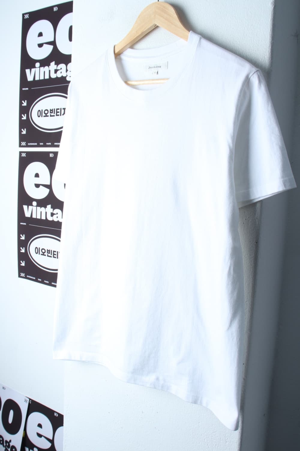 (L-XL) 조질롱 반팔 티셔츠 무지 화이트 기본-H3H33882 상품이미지1
