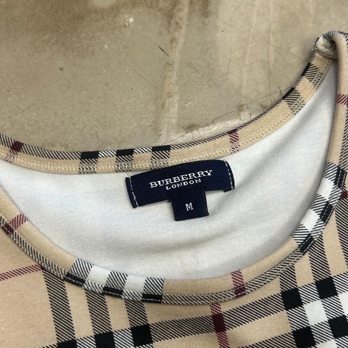 M 버버리 노바체크 여성용 반팔 티셔츠 상품이미지4