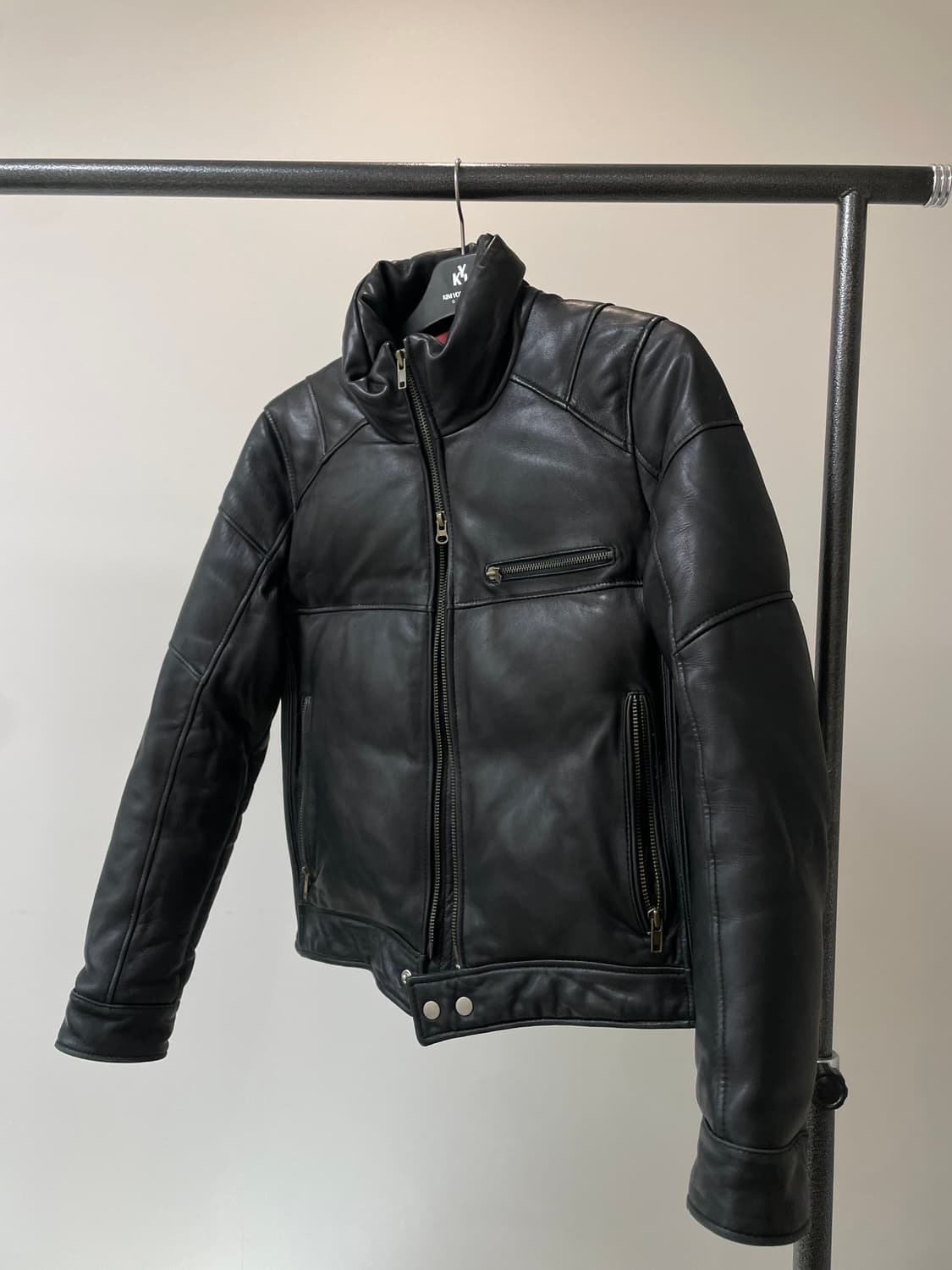 (L) 락시크 바이커 투웨이 가죽 패딩 상품이미지5