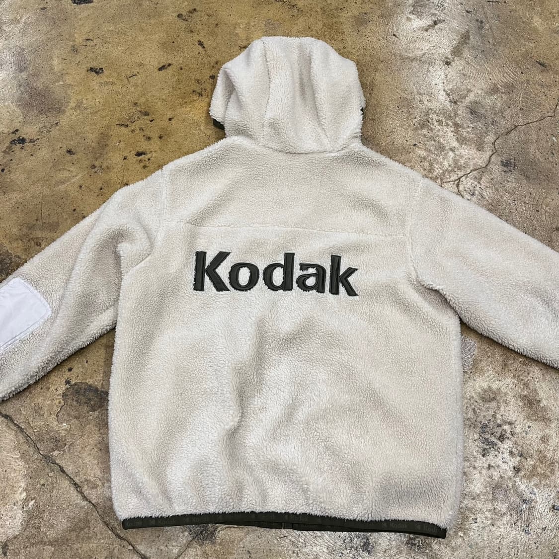 [정품/xs,85] 코닥 후리스 집업 아이보리 b8 상품이미지4