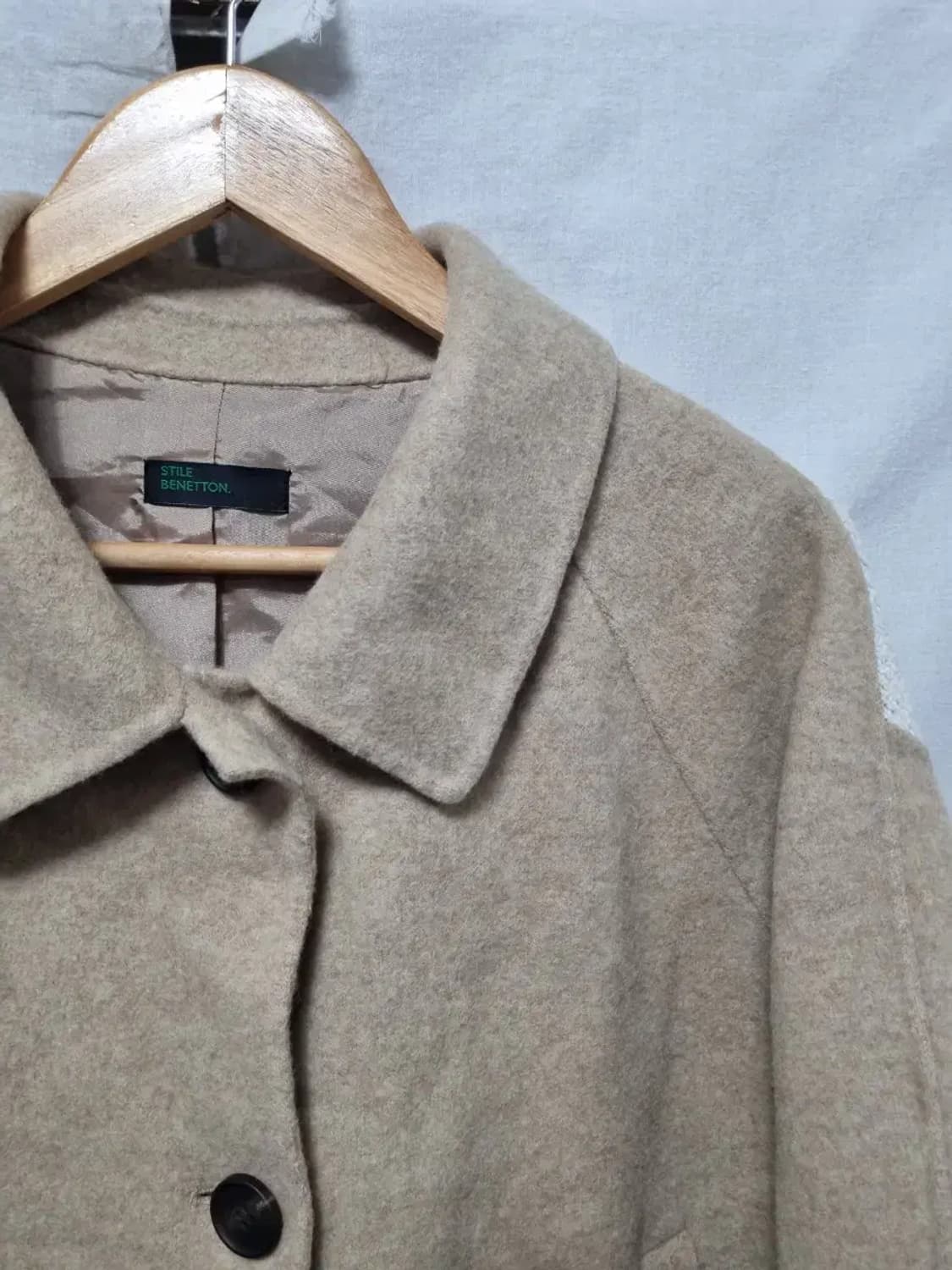 베네통 울 혼방 크롭 자켓 42 상품이미지2