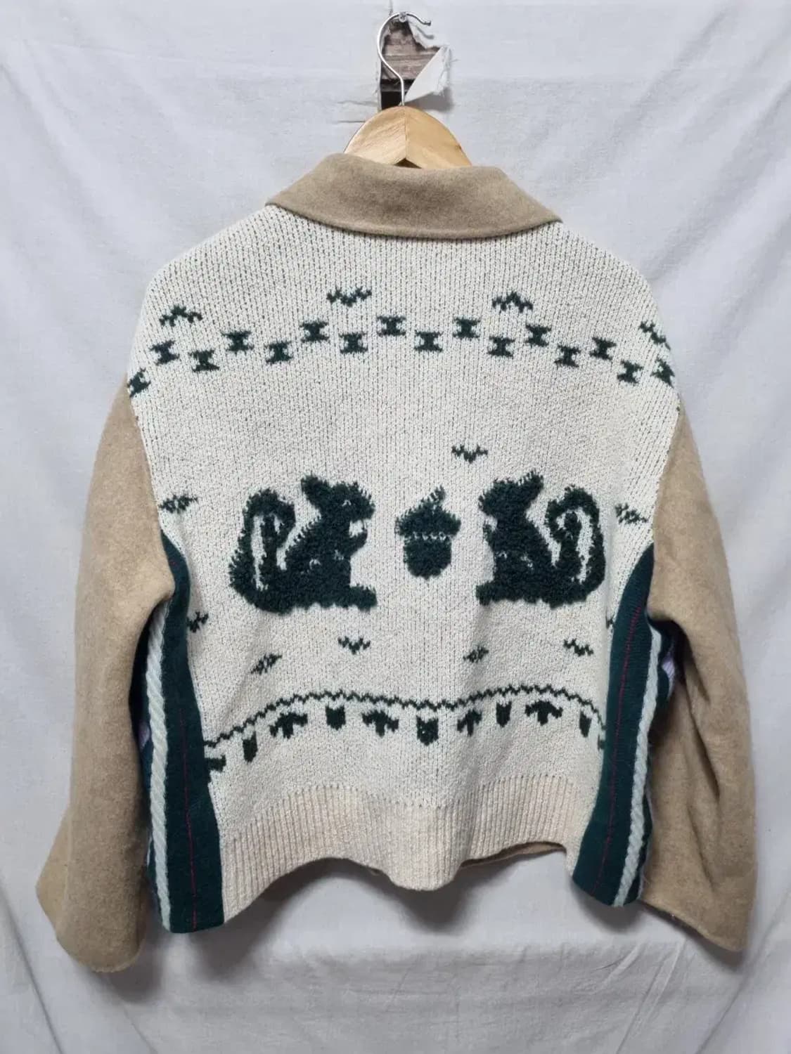 베네통 울 혼방 크롭 자켓 42 상품이미지3