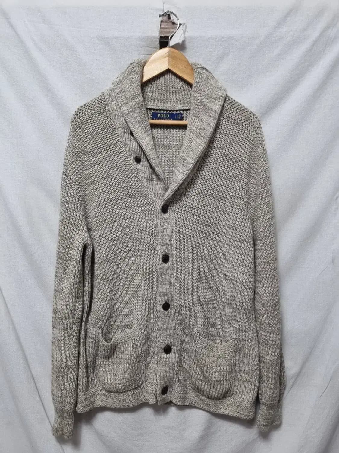 폴로 랄프로렌 숄카라 니트 가디건 L 상품이미지1