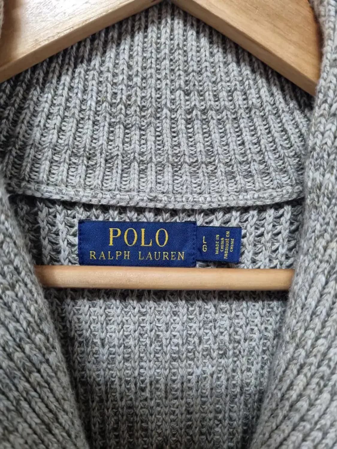 폴로 랄프로렌 숄카라 니트 가디건 L 상품이미지4
