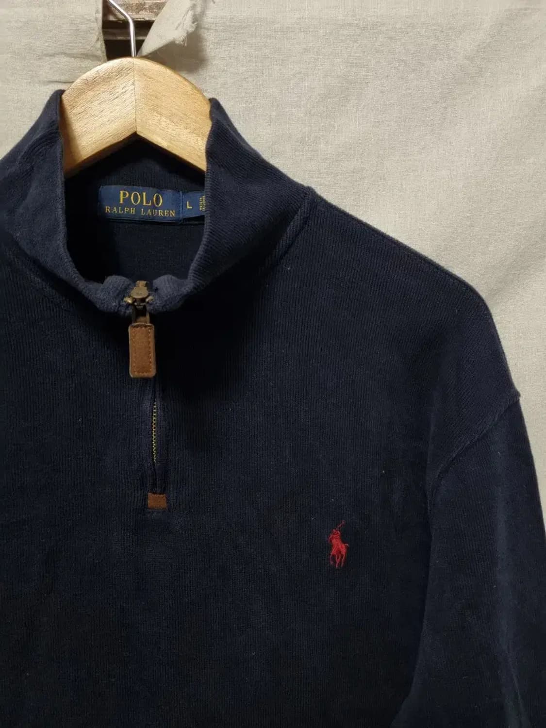 폴로 랄프로렌 네이비 하프집업 L 상품이미지3
