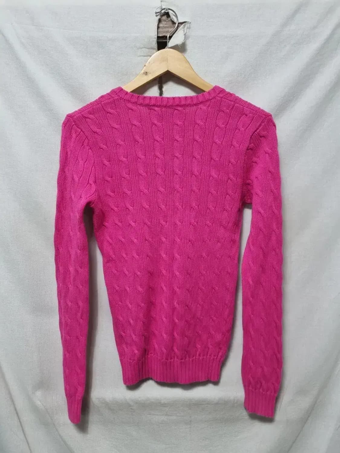 폴로 랄프로렌 꽈배기 브이넥 니트 M 상품이미지2