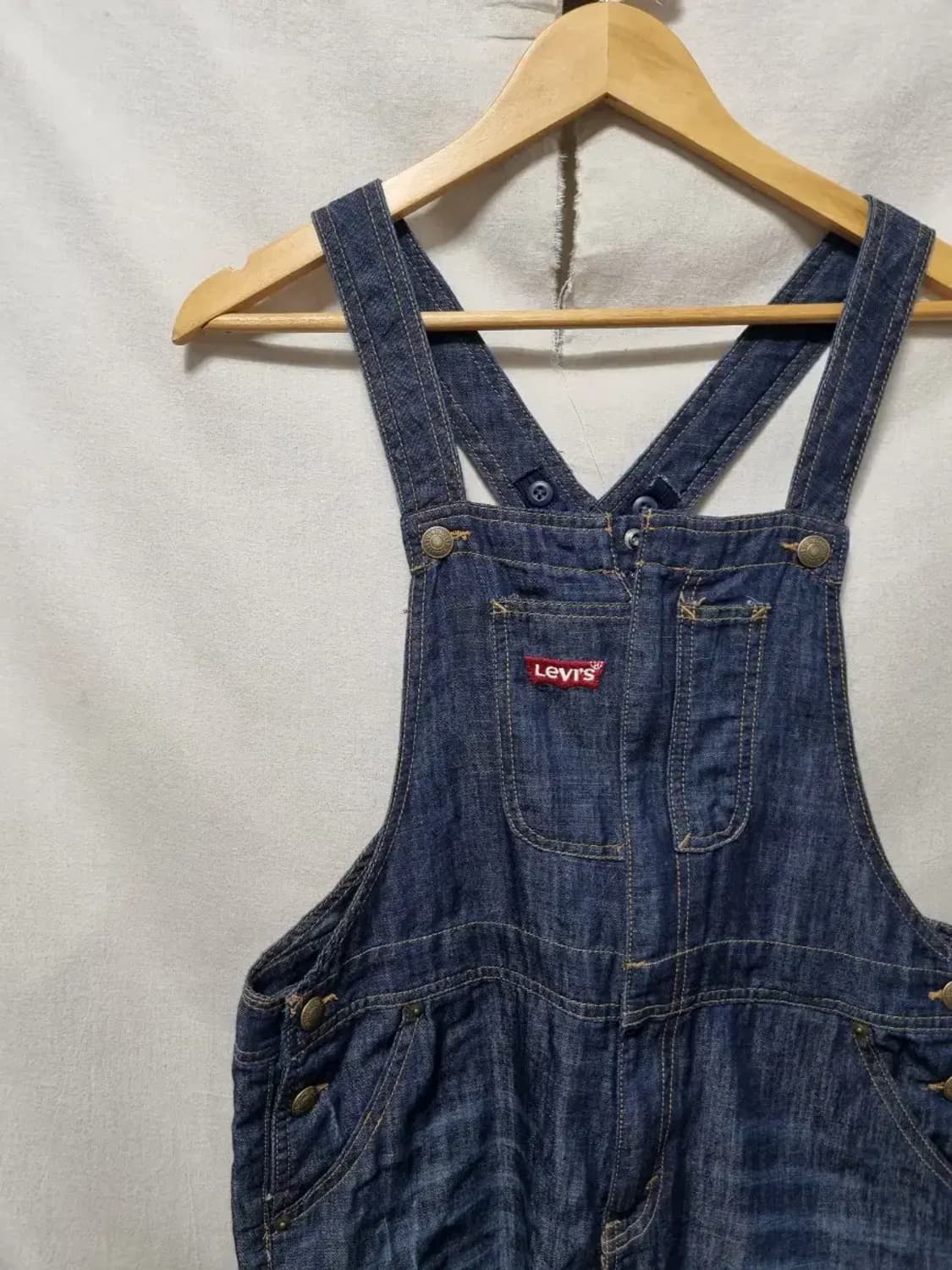 리바이스 데님 멜빵 바지 여성 90~95 상품이미지2