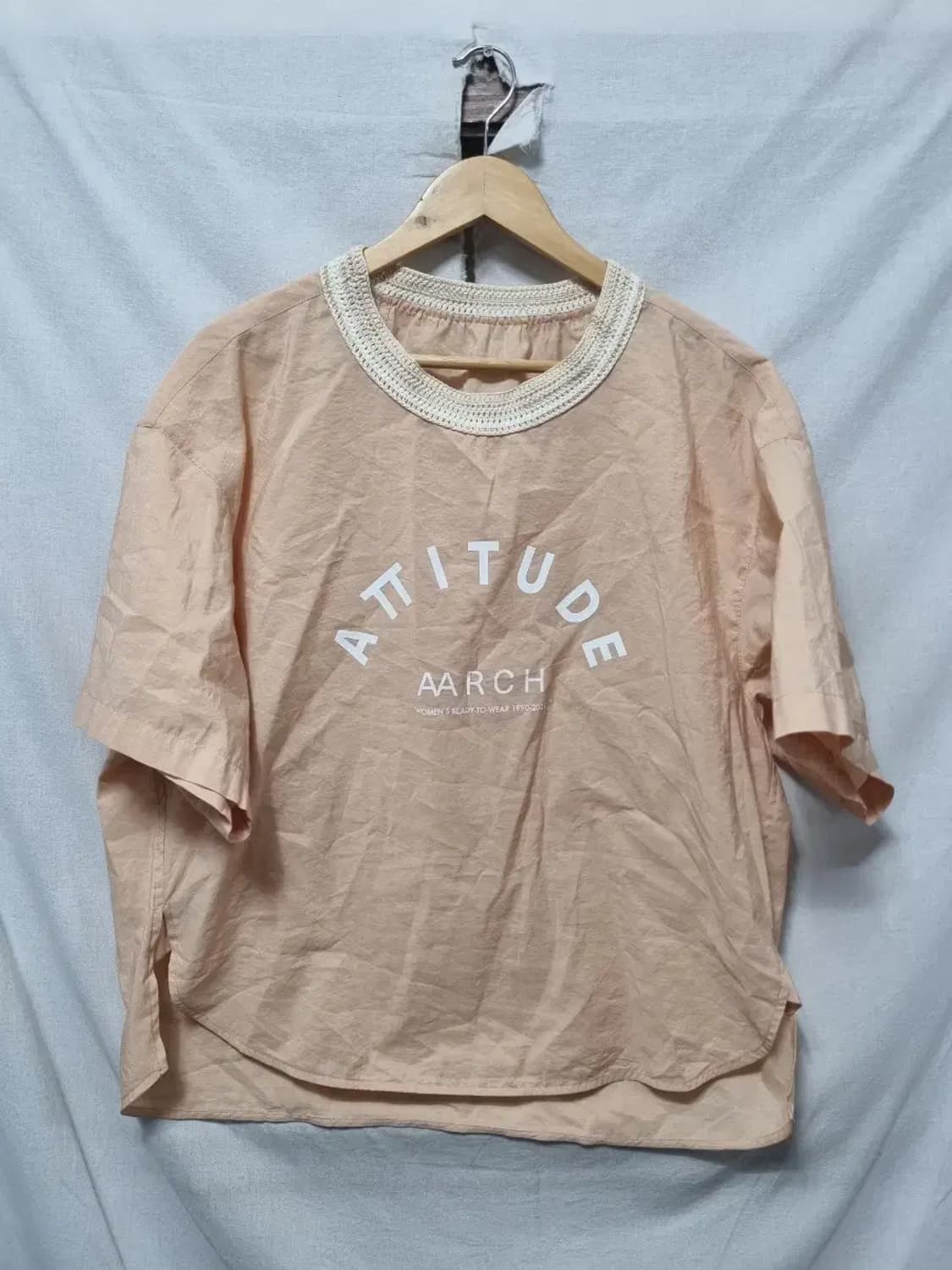 시스템 오버핏 반팔 상의 블라우스 90 상품이미지1