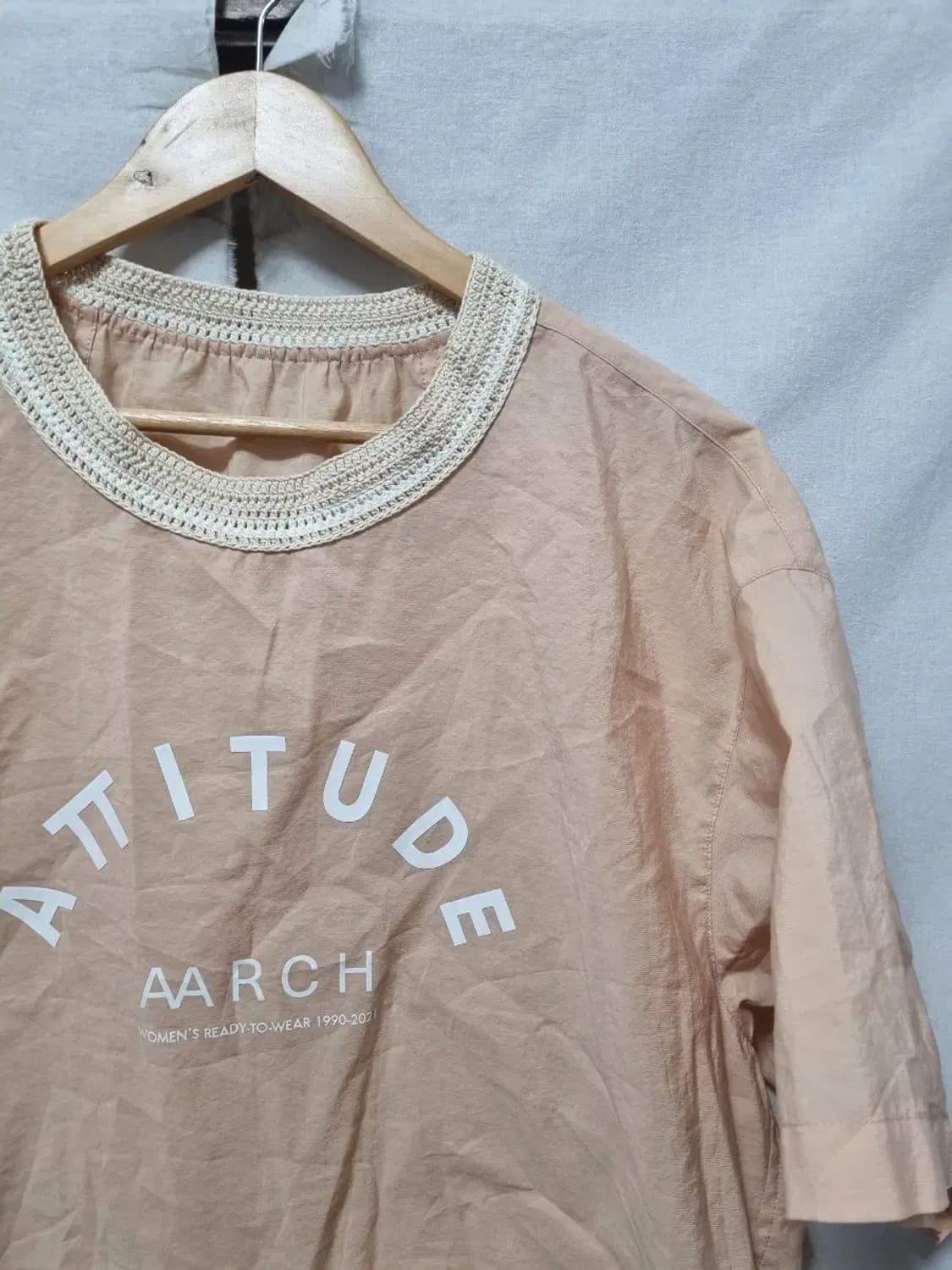 시스템 오버핏 반팔 상의 블라우스 90 상품이미지2