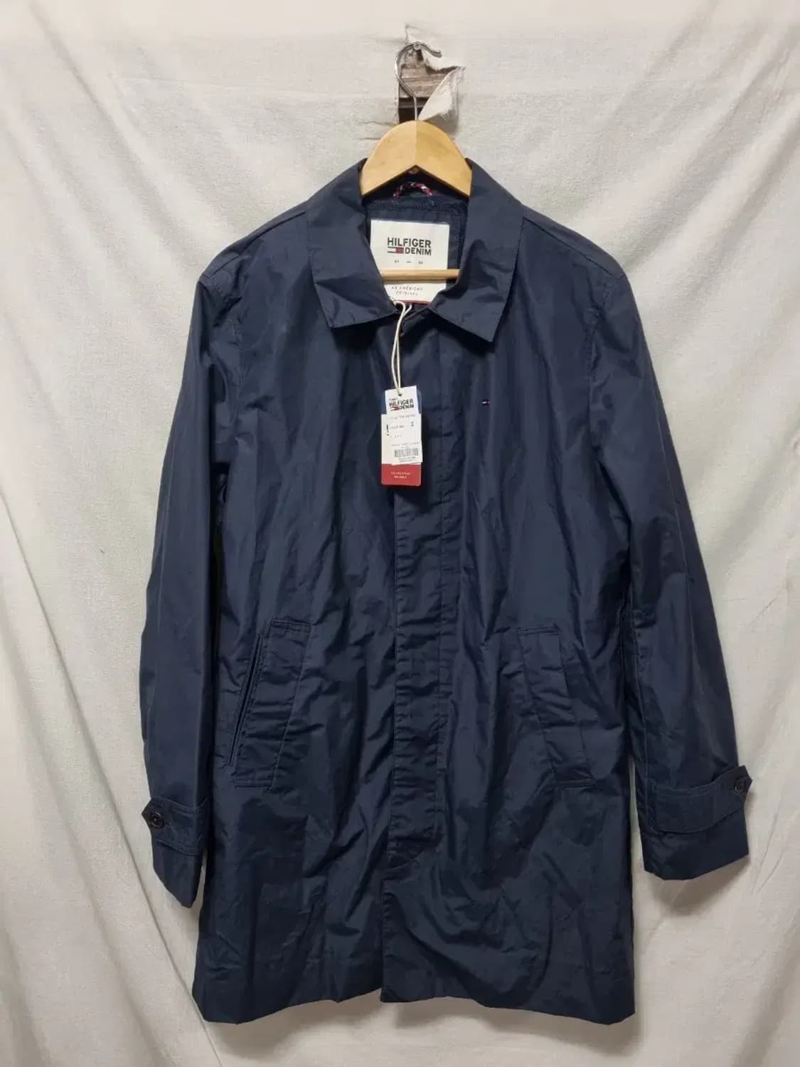 새상품) 타미힐피거 네이비 트렌치 코트 L 상품이미지1