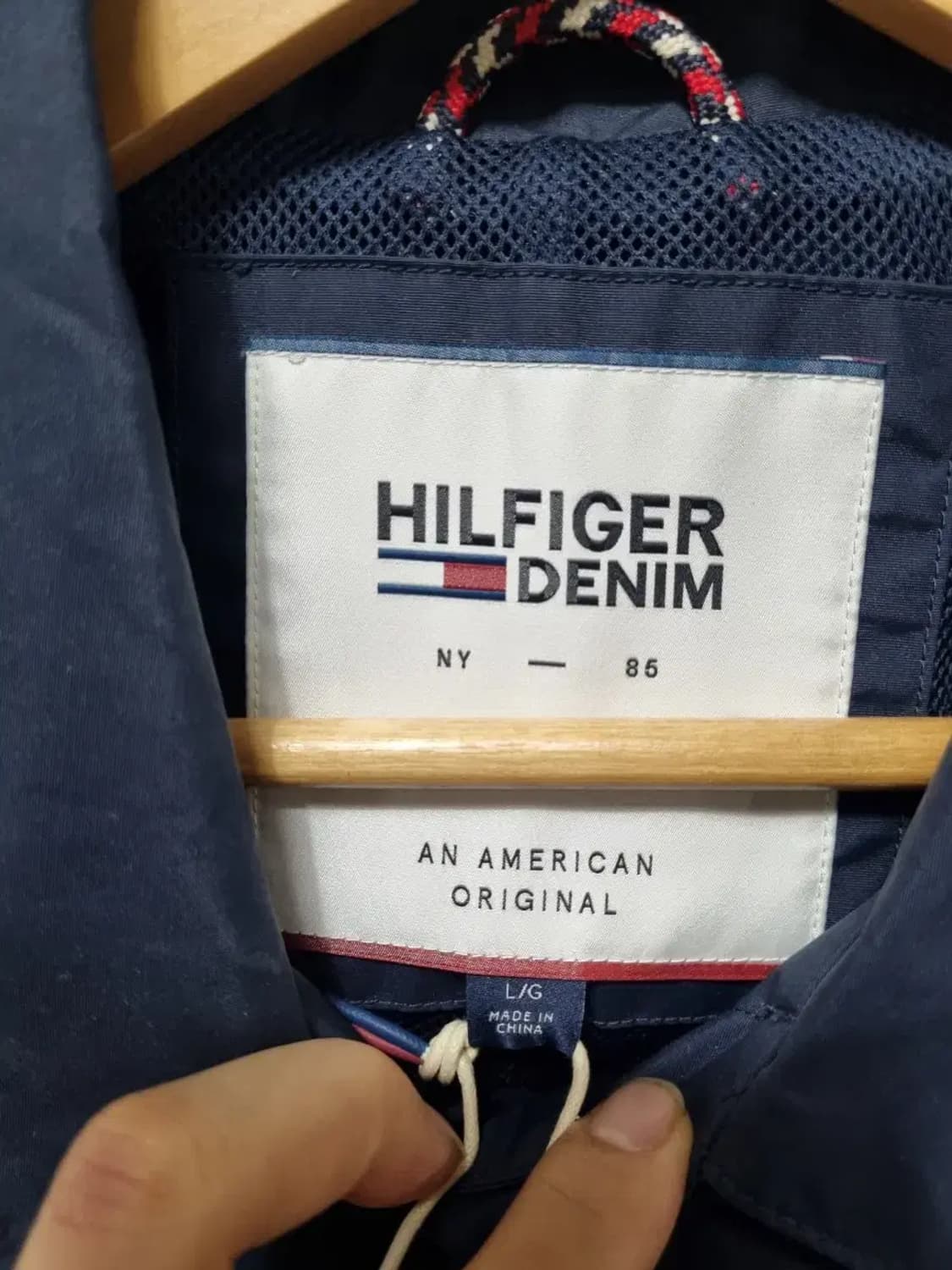 새상품) 타미힐피거 네이비 트렌치 코트 L 상품이미지5