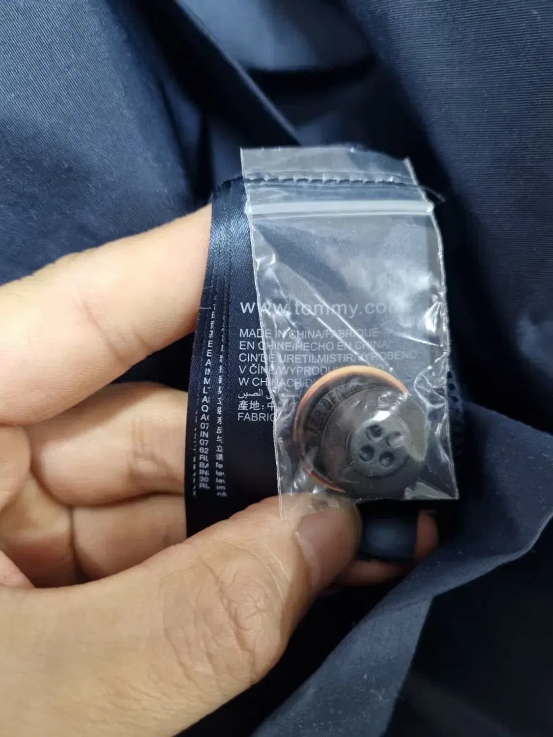 새상품) 타미힐피거 네이비 트렌치 코트 L 상품이미지6