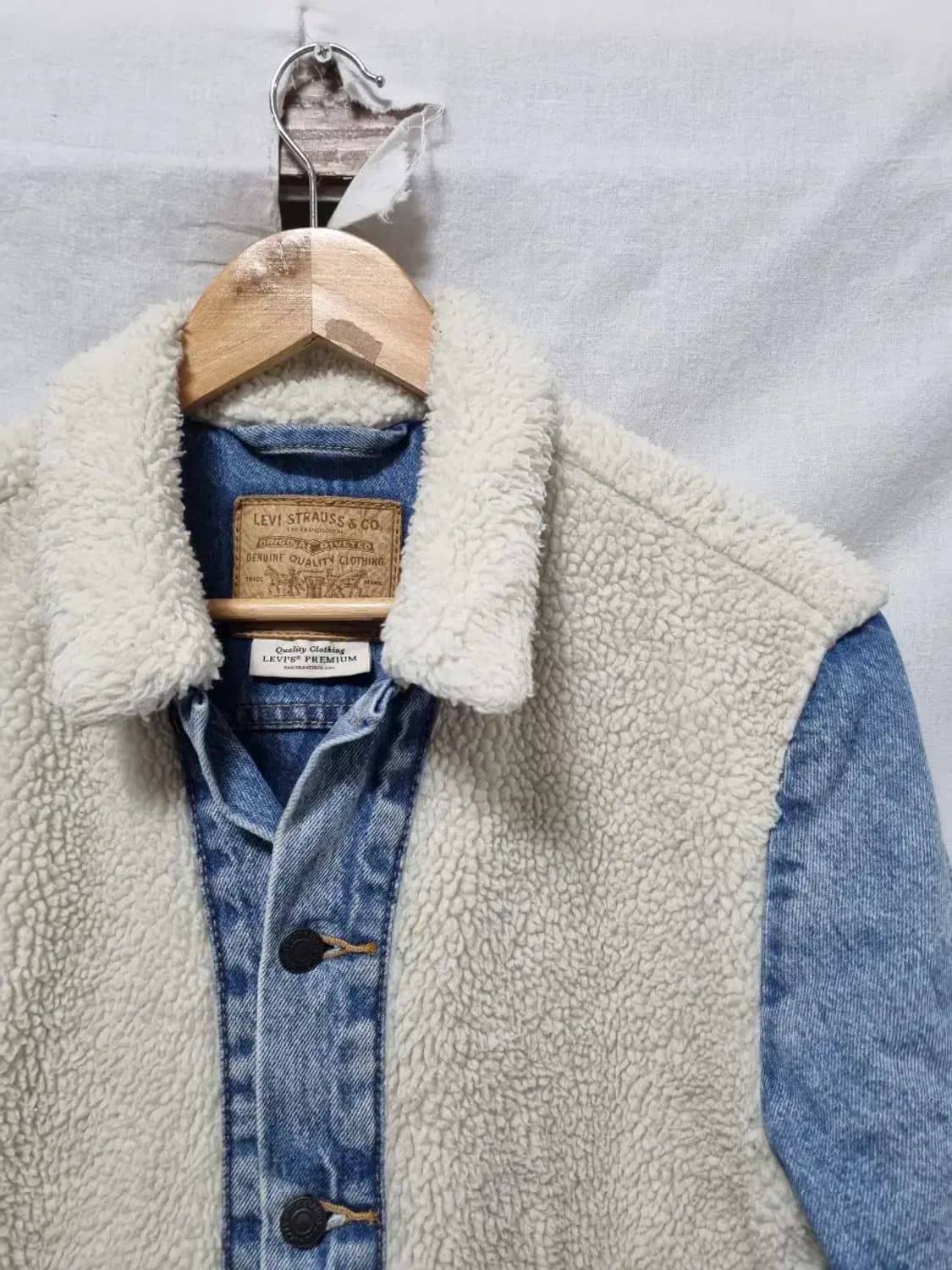 리바이스 청자켓 뽀글이 데님 자켓 청자켓 90 상품이미지3