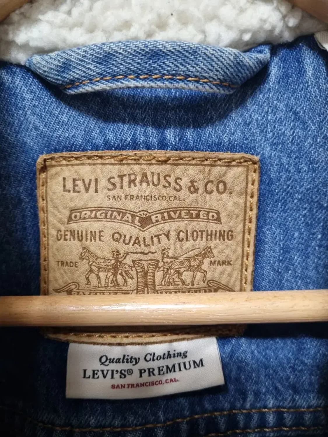 리바이스 청자켓 뽀글이 데님 자켓 청자켓 90 상품이미지4