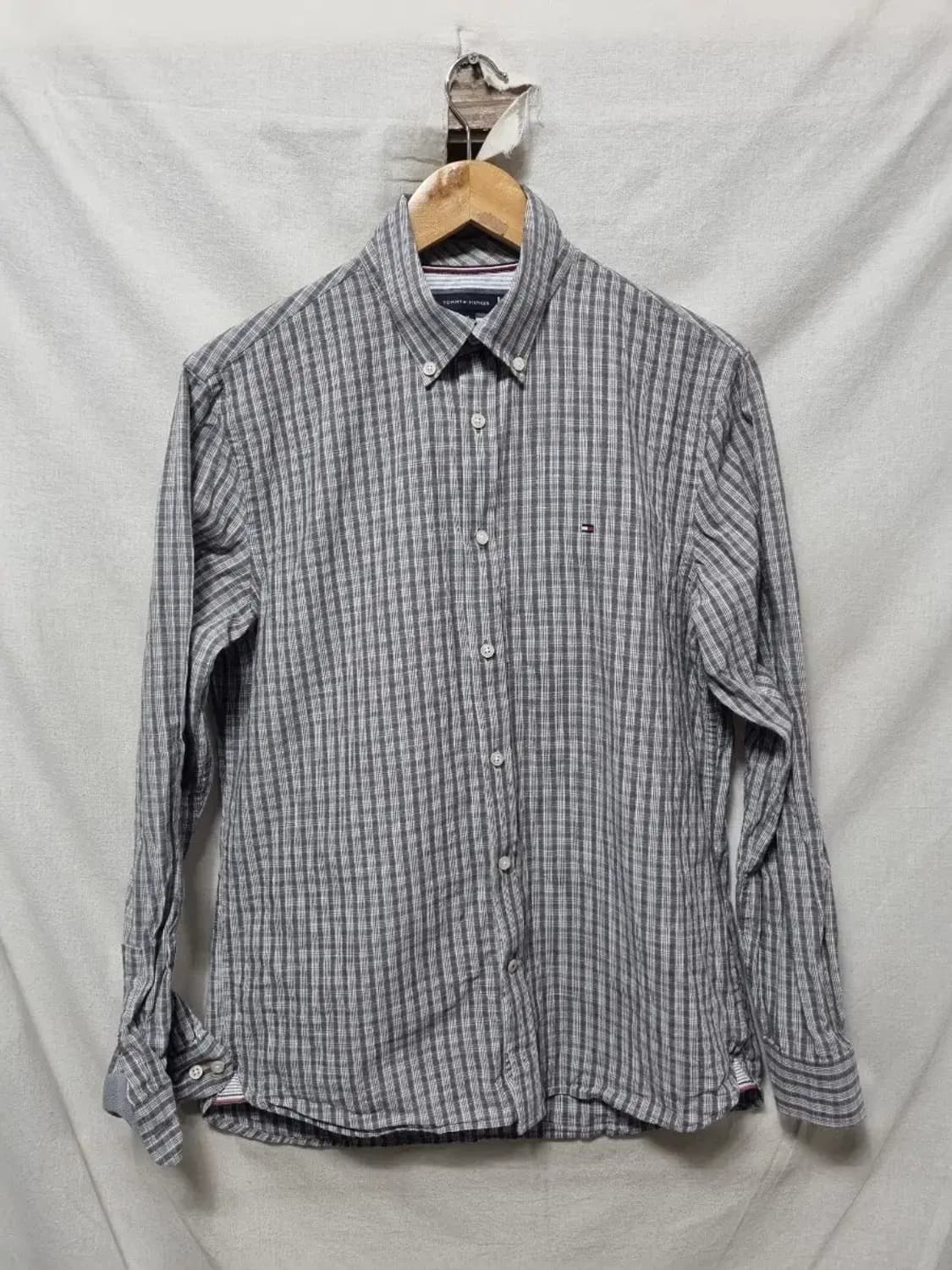 타미힐피거 체크 긴팔 셔츠 M 상품이미지1