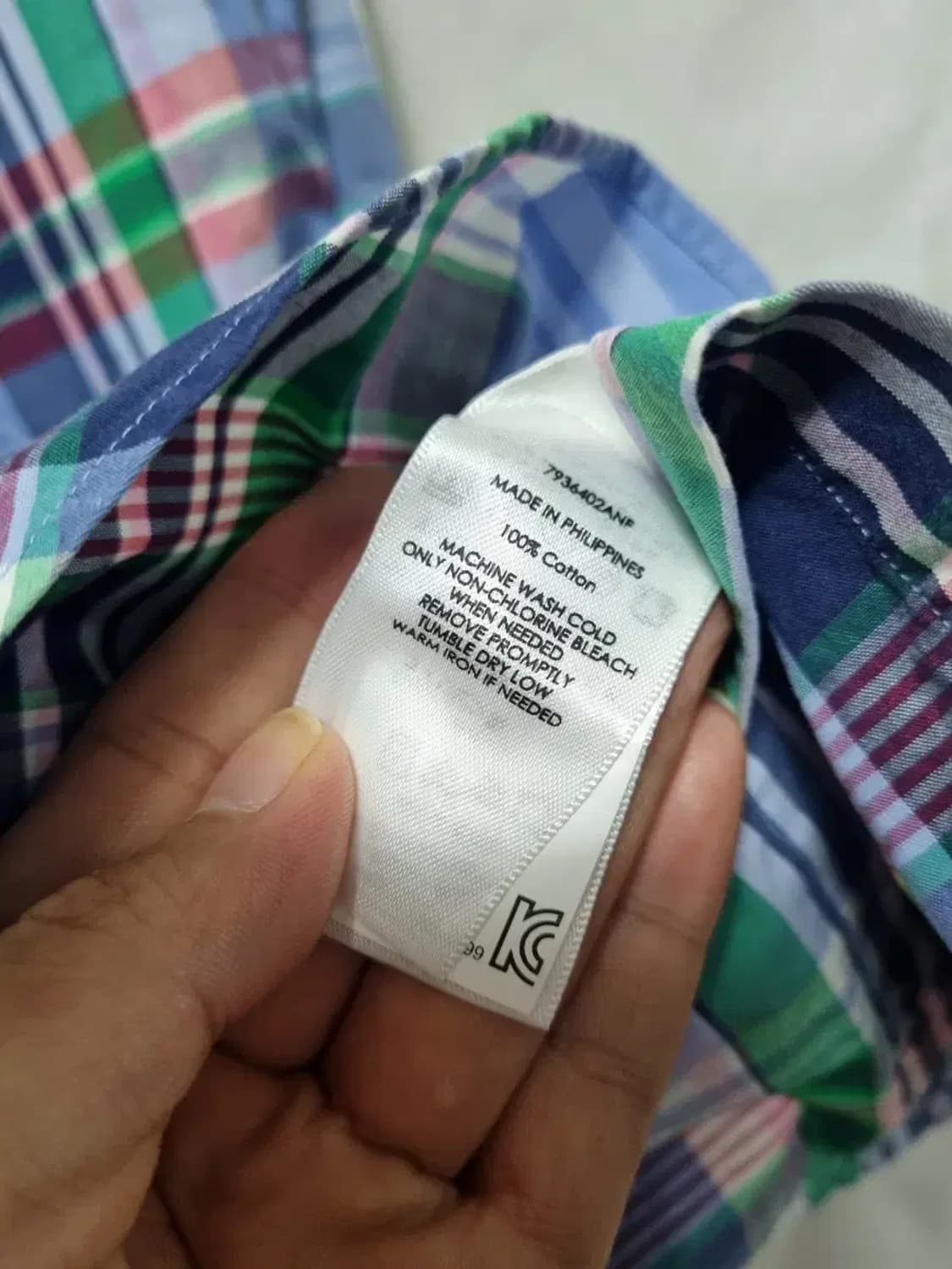 폴로 랄프로렌 체크 셔츠 XS 상품이미지5