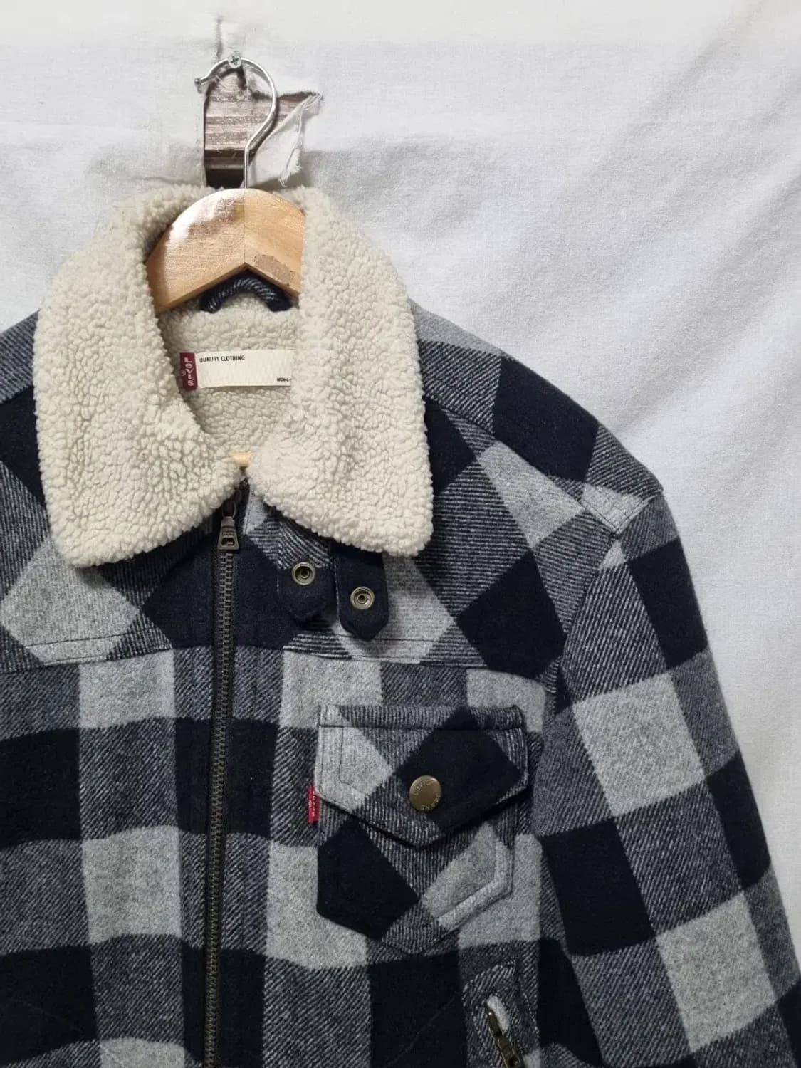 리바이스 양털 체크 자켓 100 상품이미지3