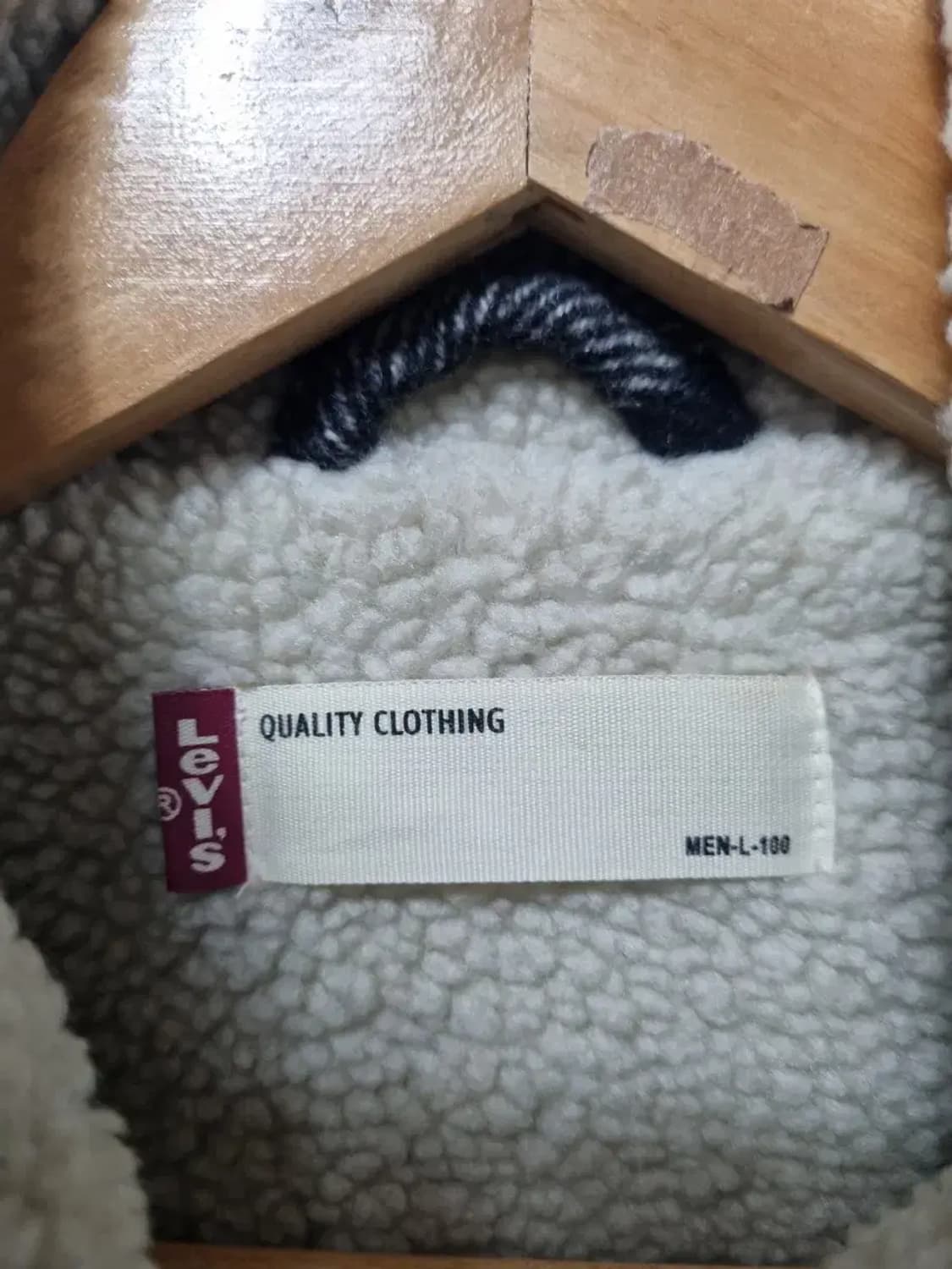 리바이스 양털 체크 자켓 100 상품이미지4