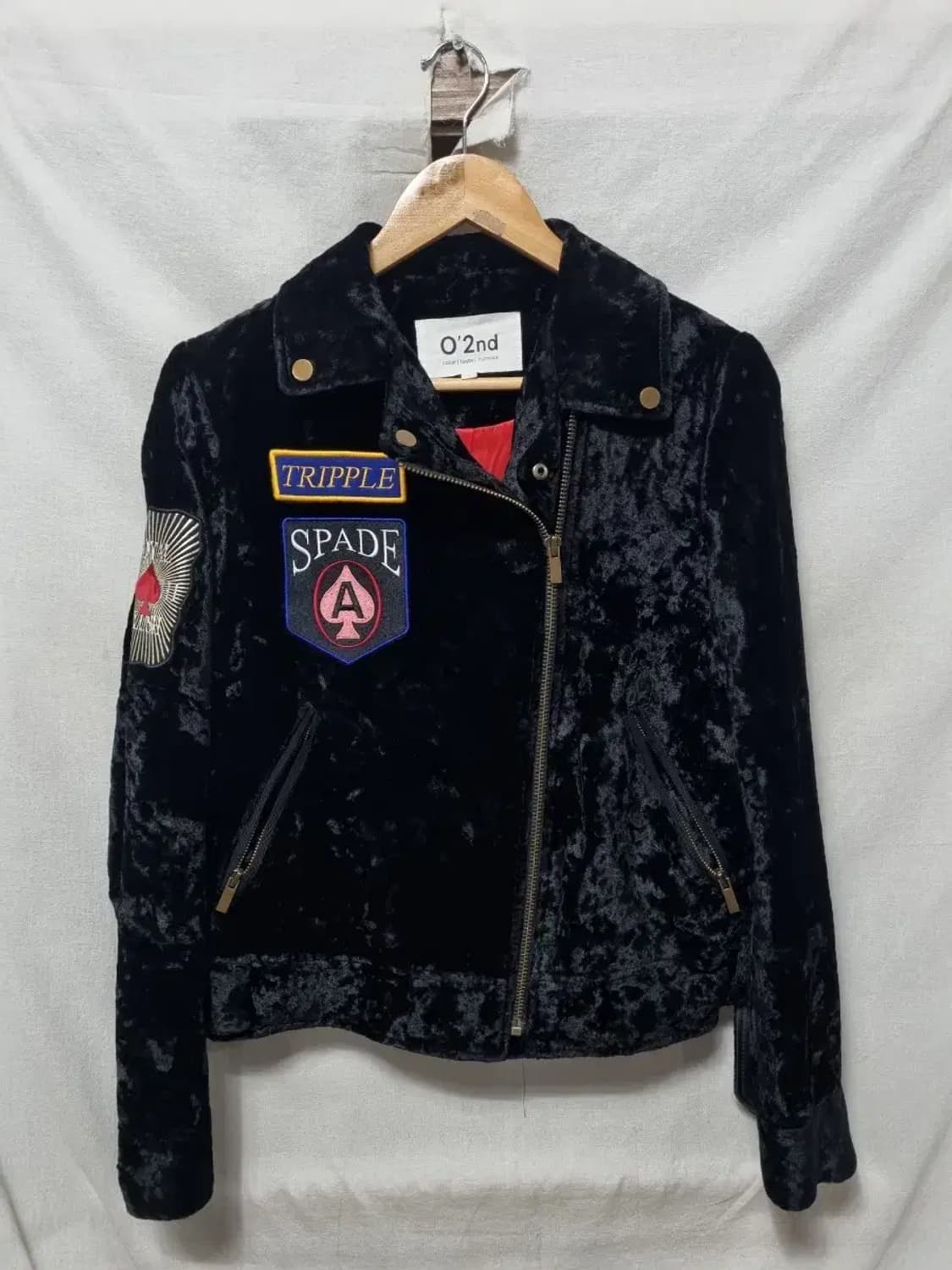 오즈세컨 벨벳 라이더 자켓 1 상품이미지1