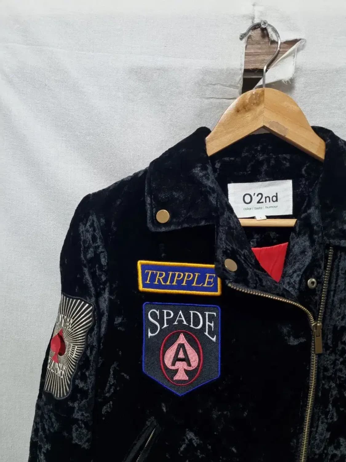 오즈세컨 벨벳 라이더 자켓 1 상품이미지3