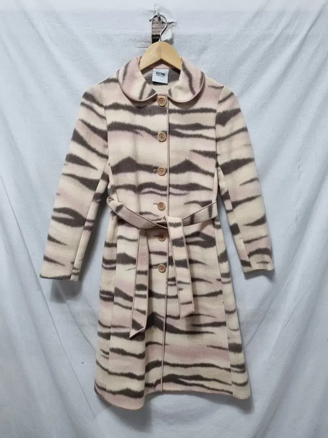 모스키노 타이거 패턴 벨트 코트 자켓 85~ 상품이미지1