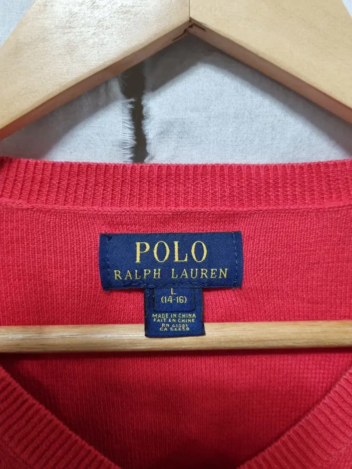 폴로 랄프로렌 브이넥 니트 90~95 상품이미지4