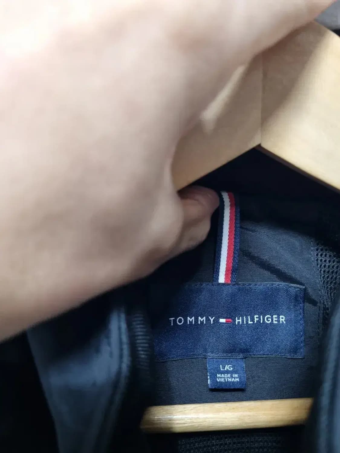 타미힐피거 블랙 바람막이 자켓 L 상품이미지4