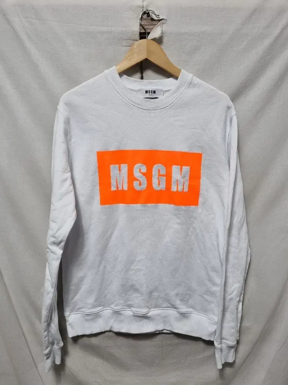 MSGM 오렌지 로고 맨투맨 M 상품이미지1