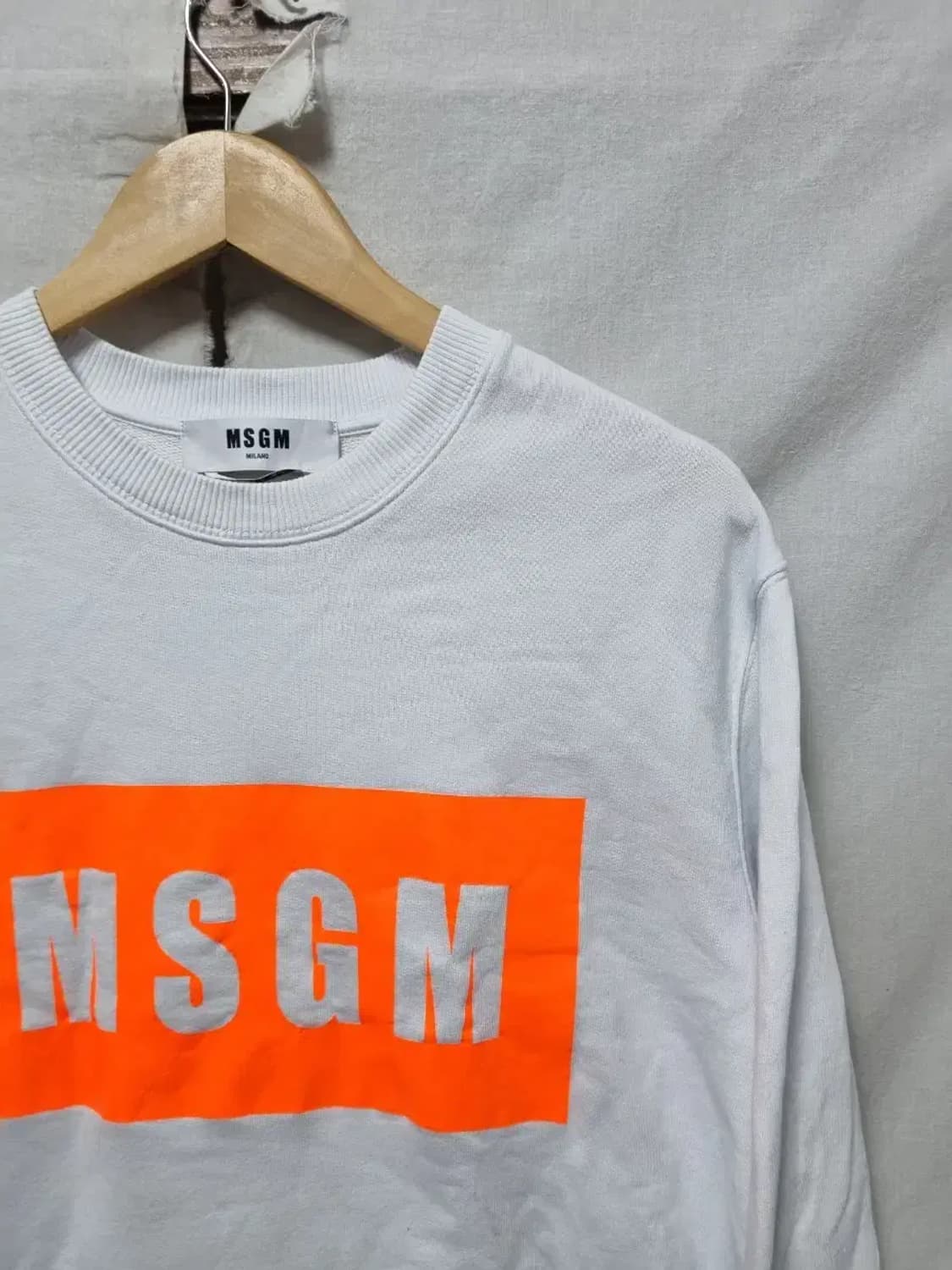 MSGM 오렌지 로고 맨투맨 M 상품이미지3