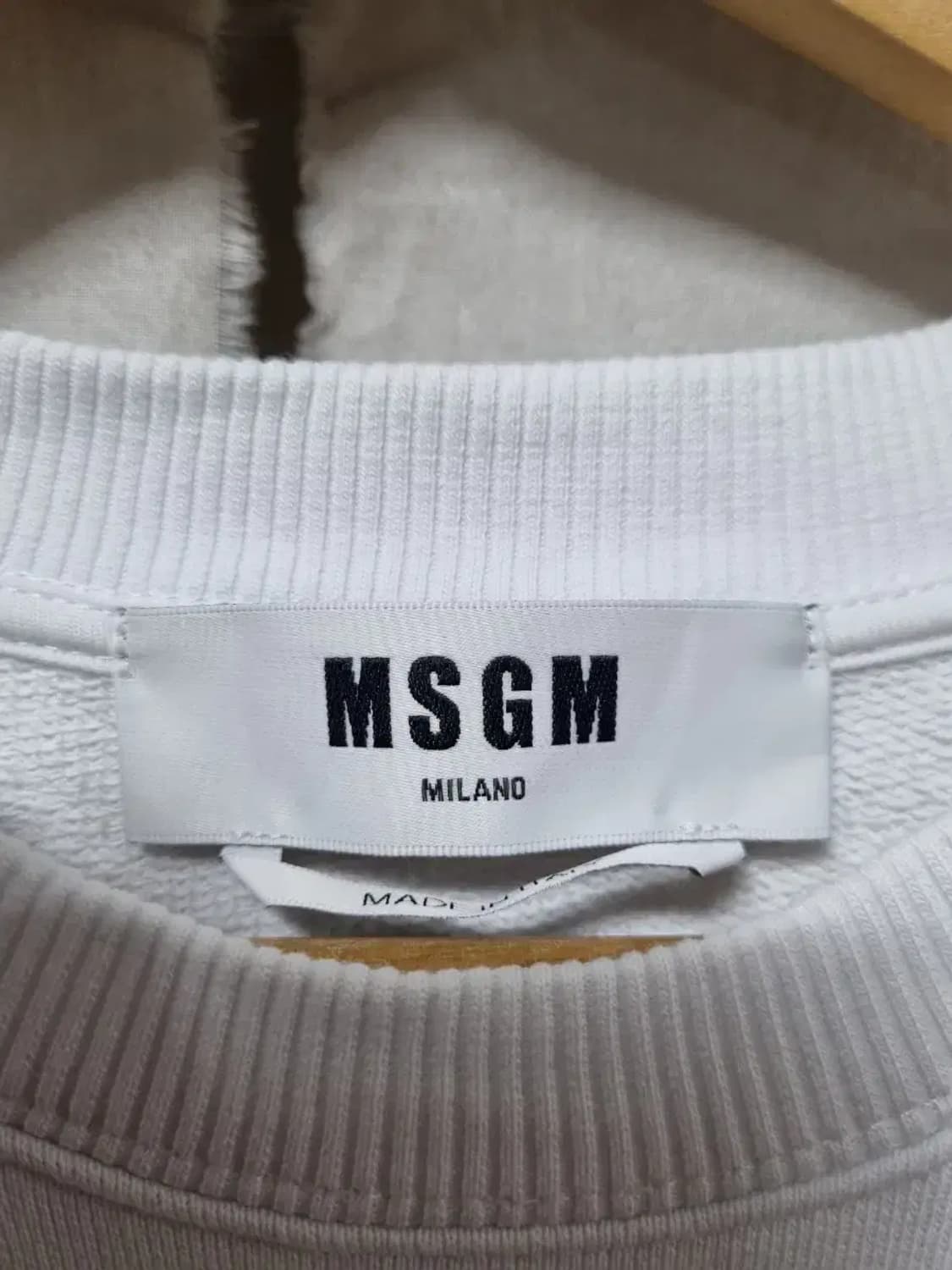 MSGM 오렌지 로고 맨투맨 M 상품이미지4