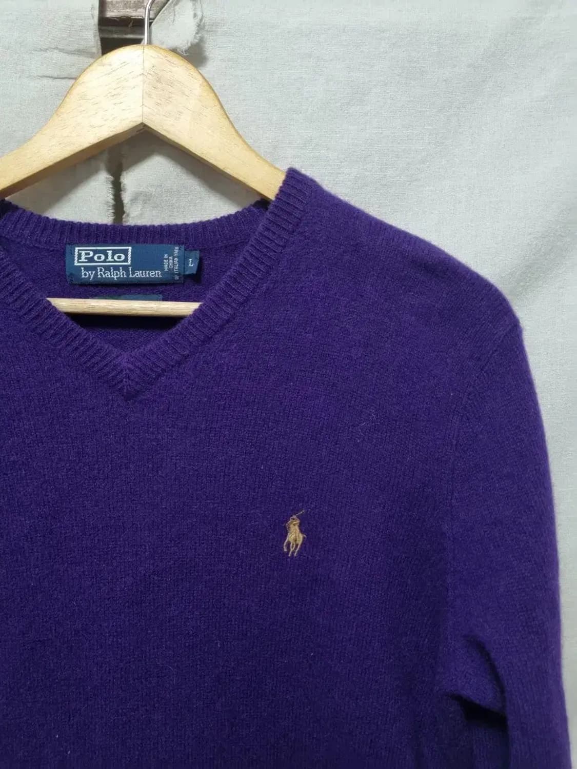 폴로 랄프로렌 브이넥 니트 L 상품이미지3