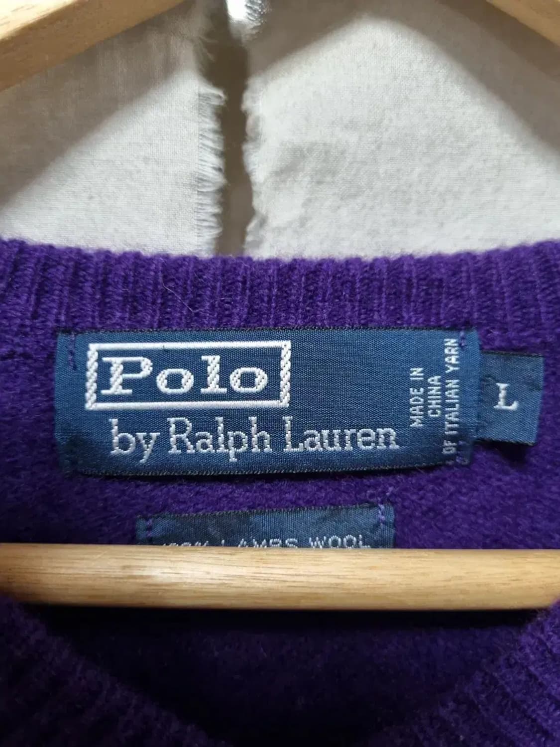 폴로 랄프로렌 브이넥 니트 L 상품이미지4