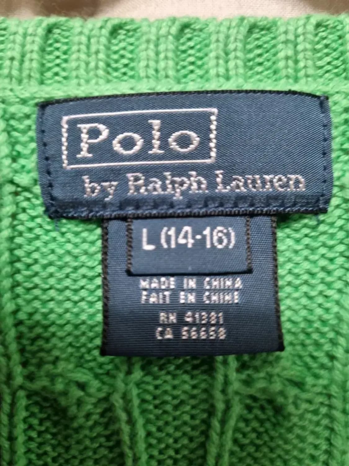폴로 랄프로렌 케이블 니트 조끼  90 상품이미지4