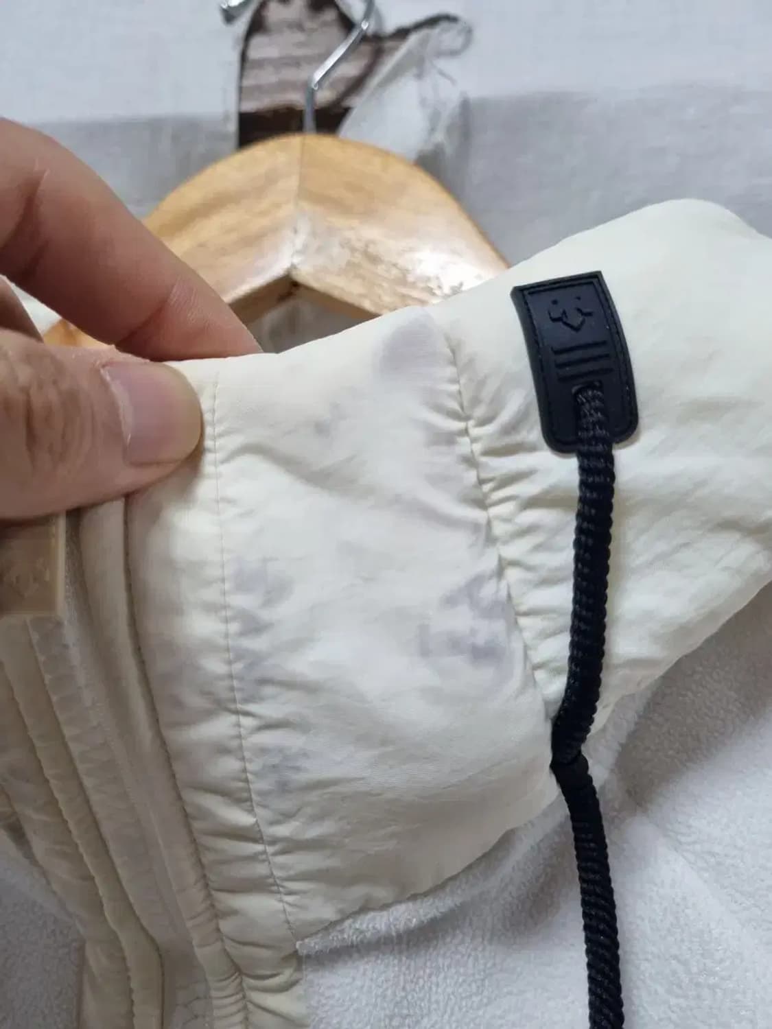 데상트 기모 후드 집업 자켓 90 상품이미지4