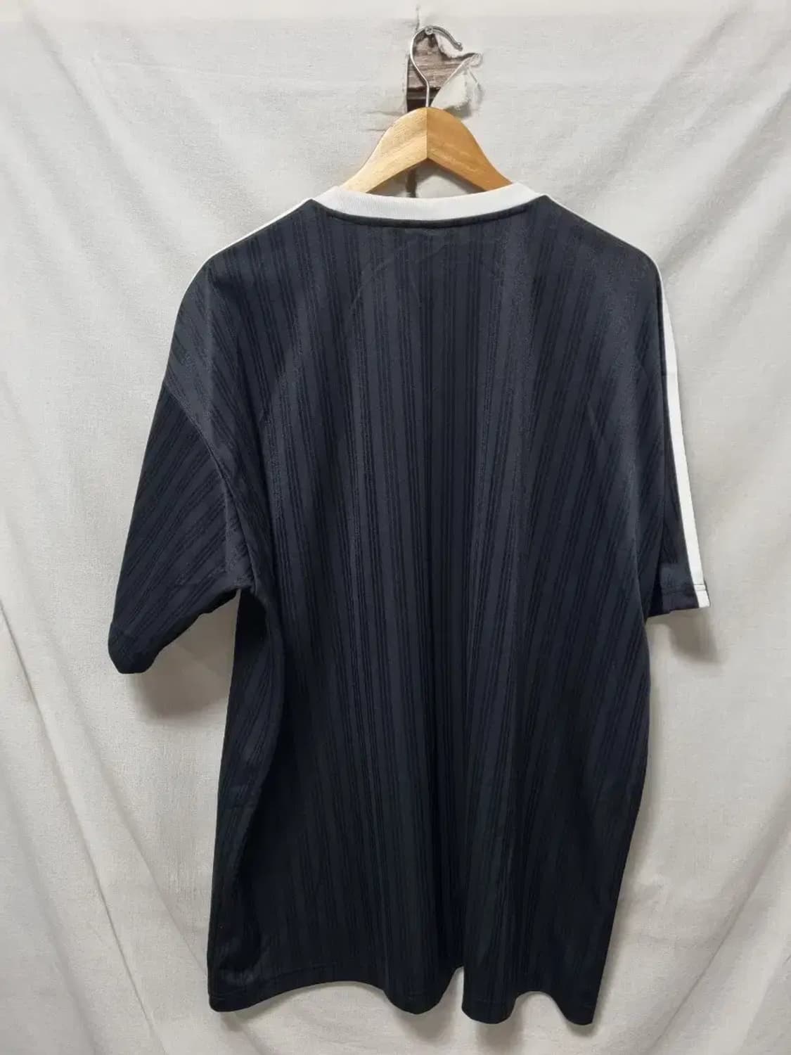 아디다스 블랙 삼선 반팔 티셔츠 3XL 상품이미지2