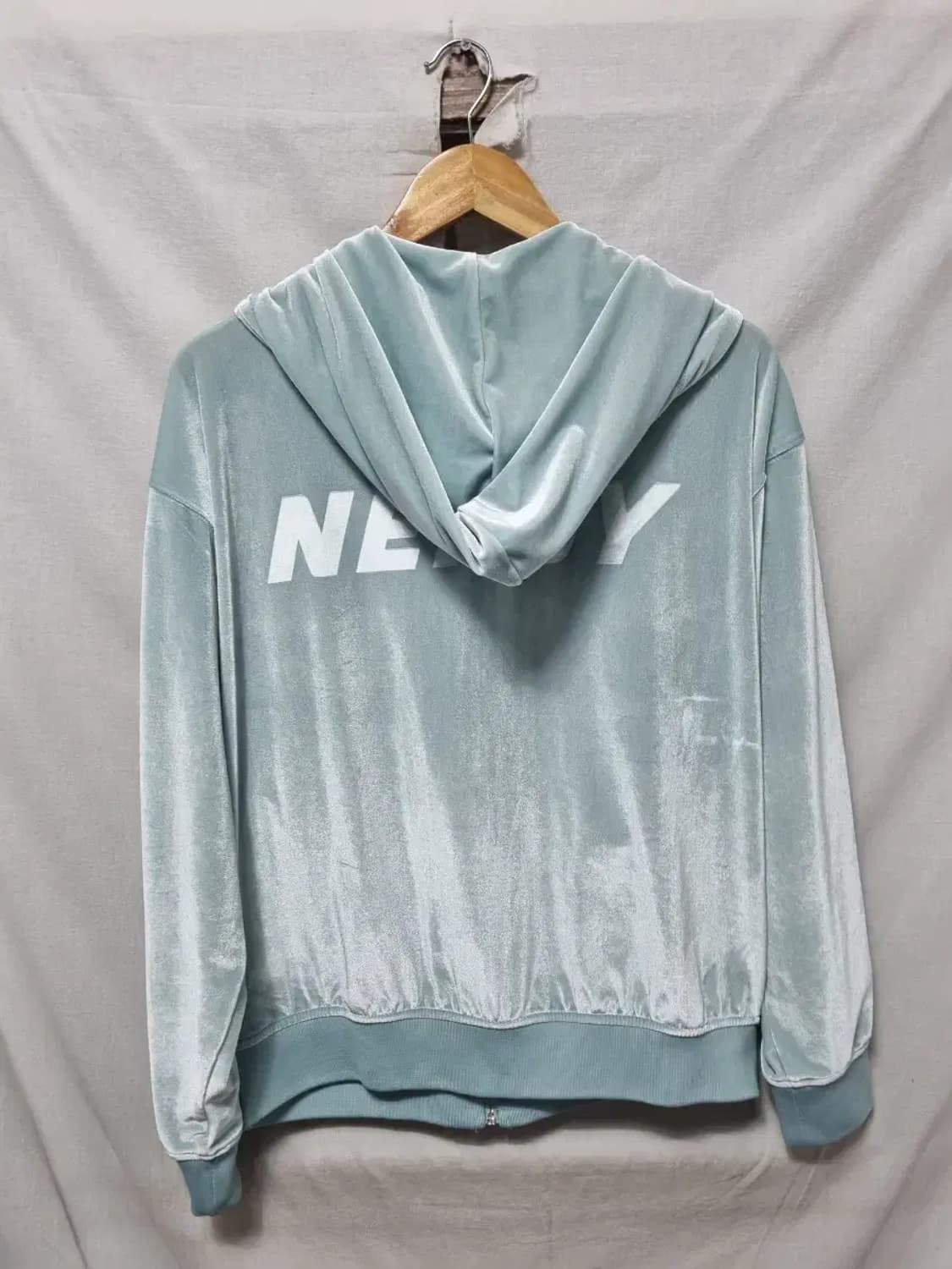 널디 벨벳 트랙 후드 집업 자켓 여성 S 상품이미지2