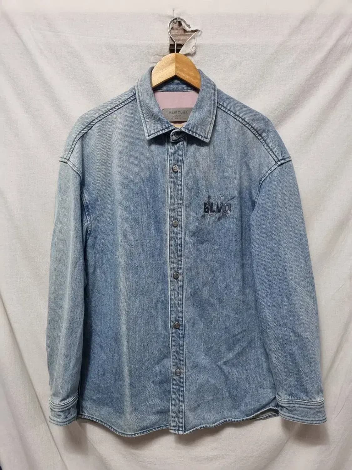 질스튜어트 오버핏 데님 셔츠 자켓 L 상품이미지1