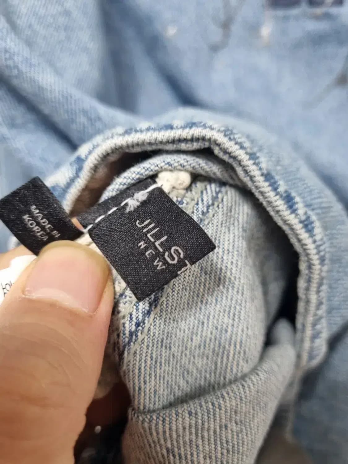 질스튜어트 오버핏 데님 셔츠 자켓 L 상품이미지5