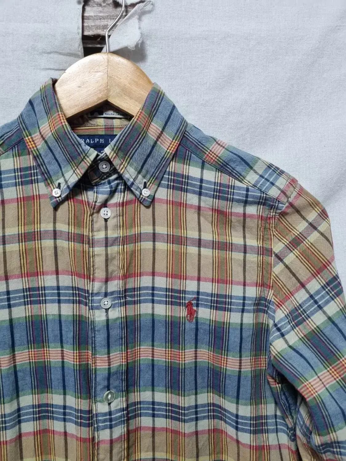폴로 랄프로렌 체크 셔츠 85~90 상품이미지3