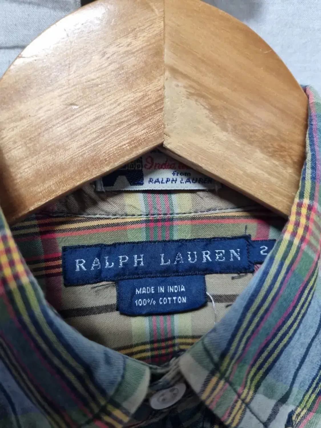 폴로 랄프로렌 체크 셔츠 85~90 상품이미지4