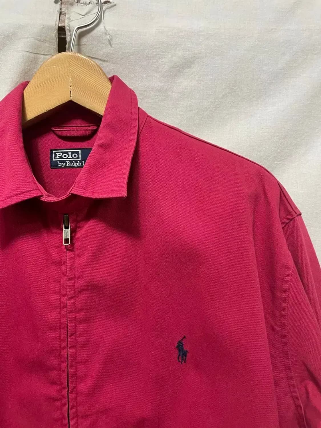 폴로 랄프로렌 체리빛 봄버 면 자켓 95 상품이미지3